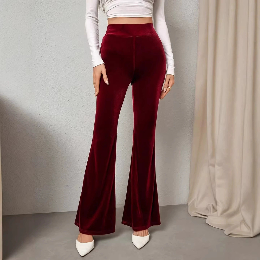 Forever 21 High-Waist Flared Pants Fitted Casual Office Work